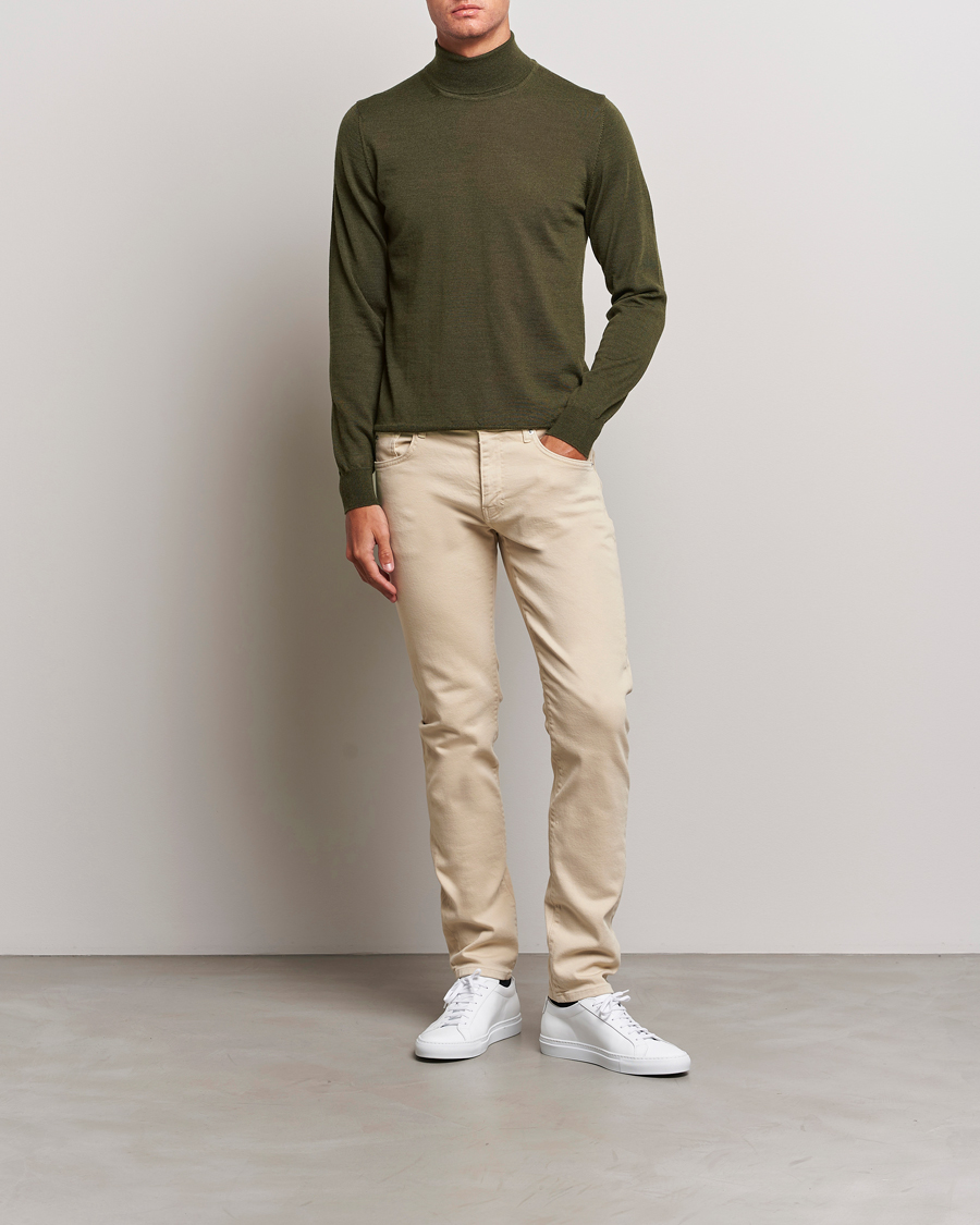 Homme | Pulls Et Tricots | J.Lindeberg | Lyd True Merino Polo Forest Green