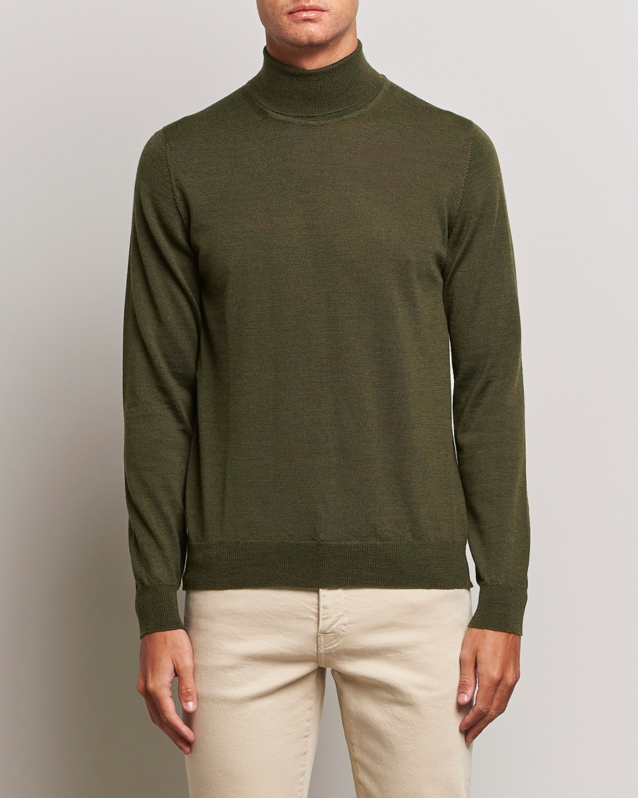 Homme | Pulls Et Tricots | J.Lindeberg | Lyd True Merino Polo Forest Green