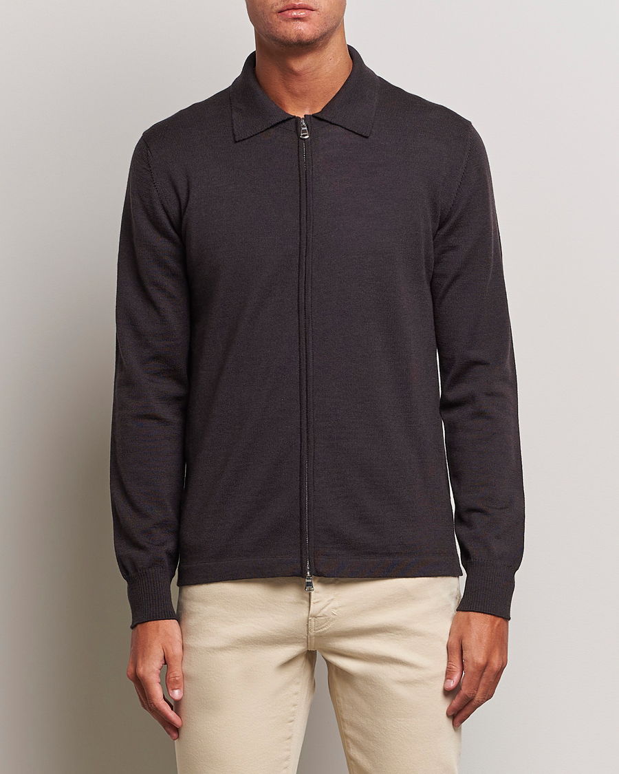 Homme | Pulls Et Tricots | J.Lindeberg | Nyle True Merino Zip Cardigan Delicioso