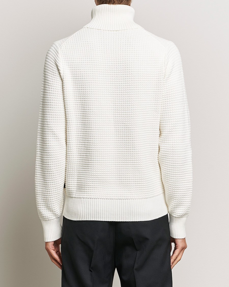 Homme | Pulls Et Tricots | J.Lindeberg | Olivero Cotton Turtle Sweater Cloud White