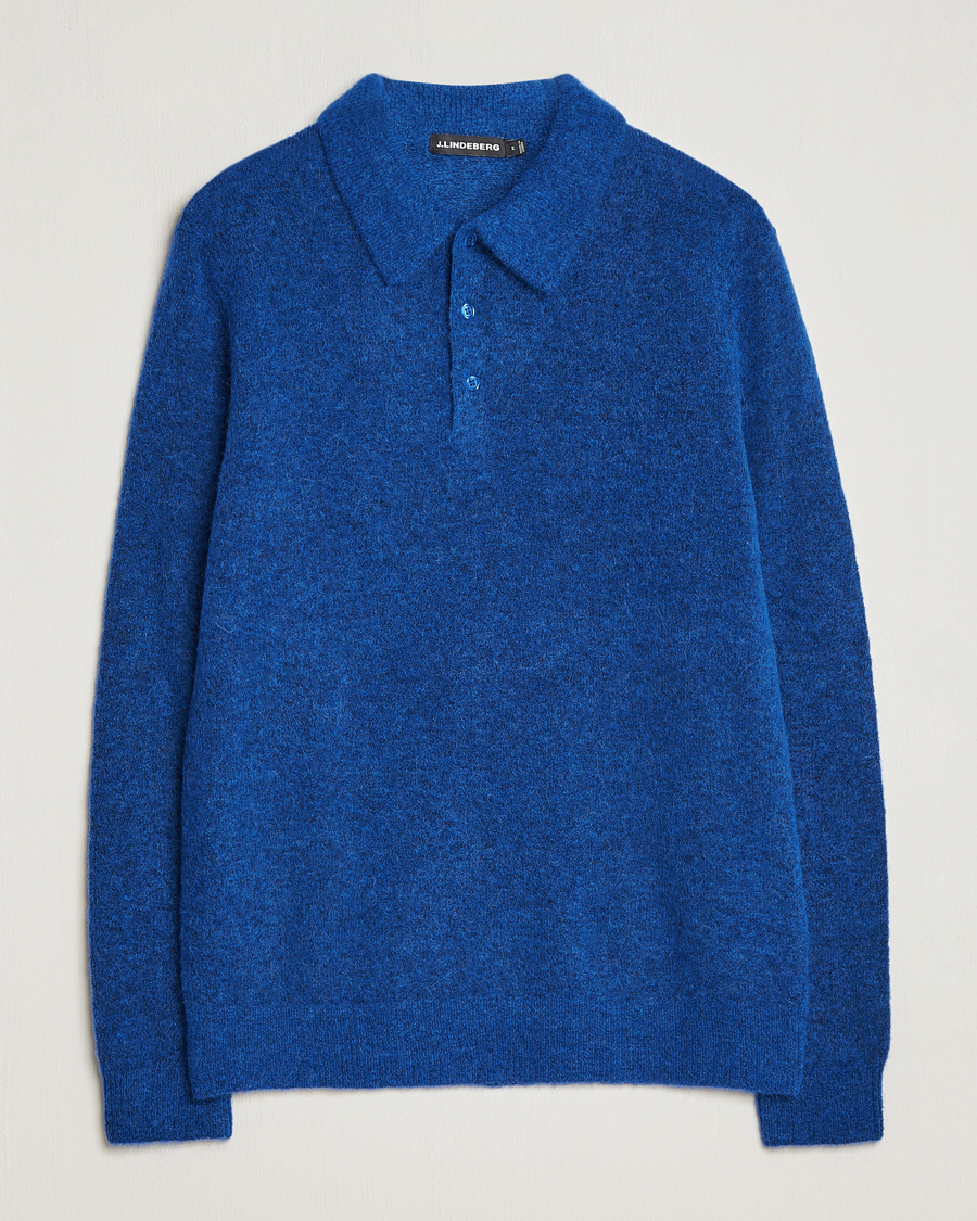 Homme | Pulls Et Tricots | J.Lindeberg | Hayden Hairy Polo Knit Surf The Web