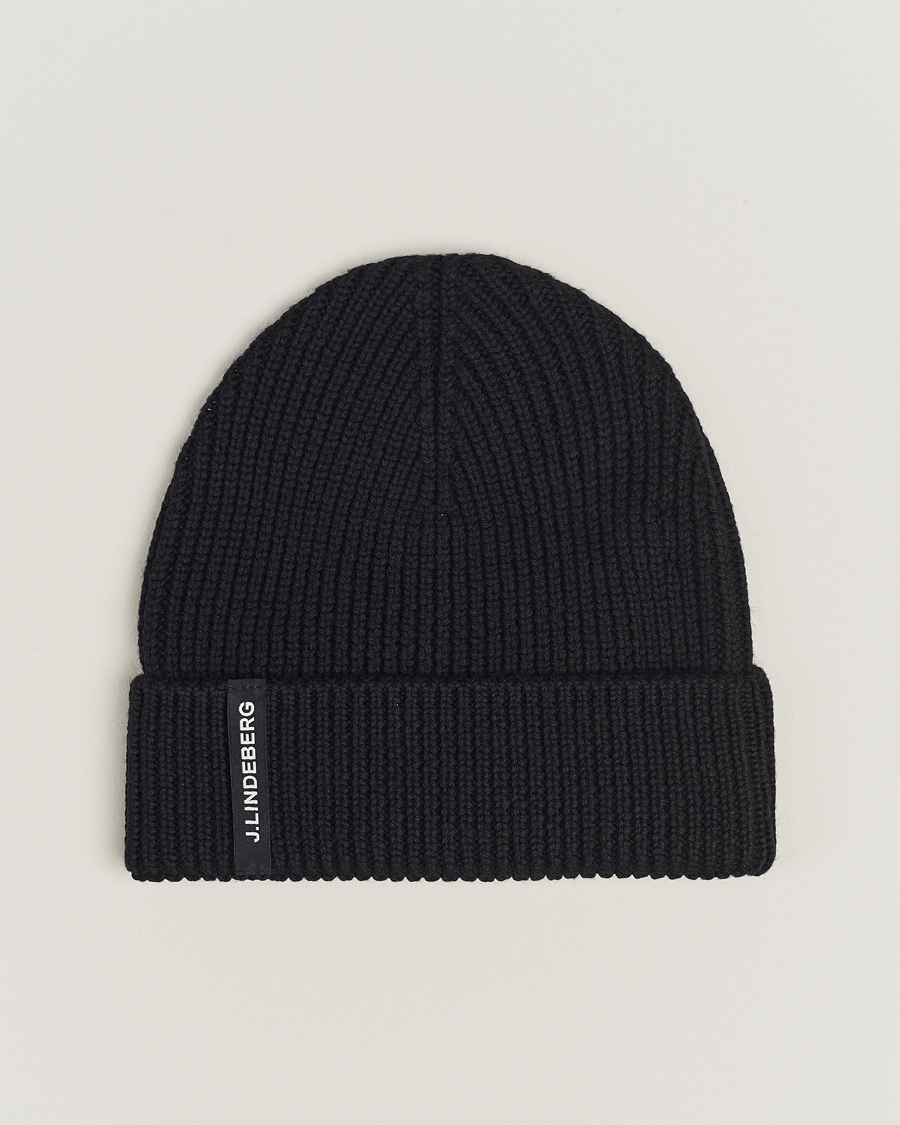 Homme | J.Lindeberg Juan Merino Beanie Black | J.Lindeberg | Juan Merino Beanie Black