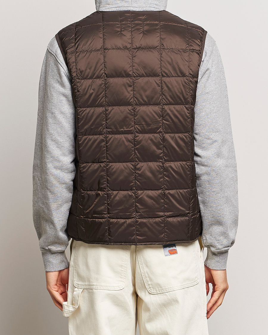 Homme | Manteaux Et Vestes | TAION | V-Neck Lightweight Down Vest Dark Choco