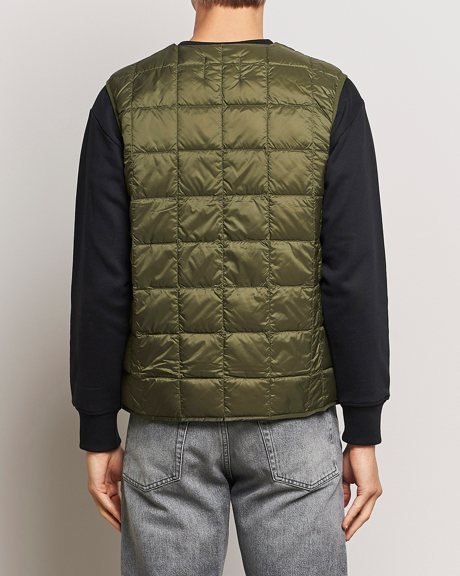 Homme | Manteaux Et Vestes | TAION | V-Neck Lightweight Down Vest Dark Olive