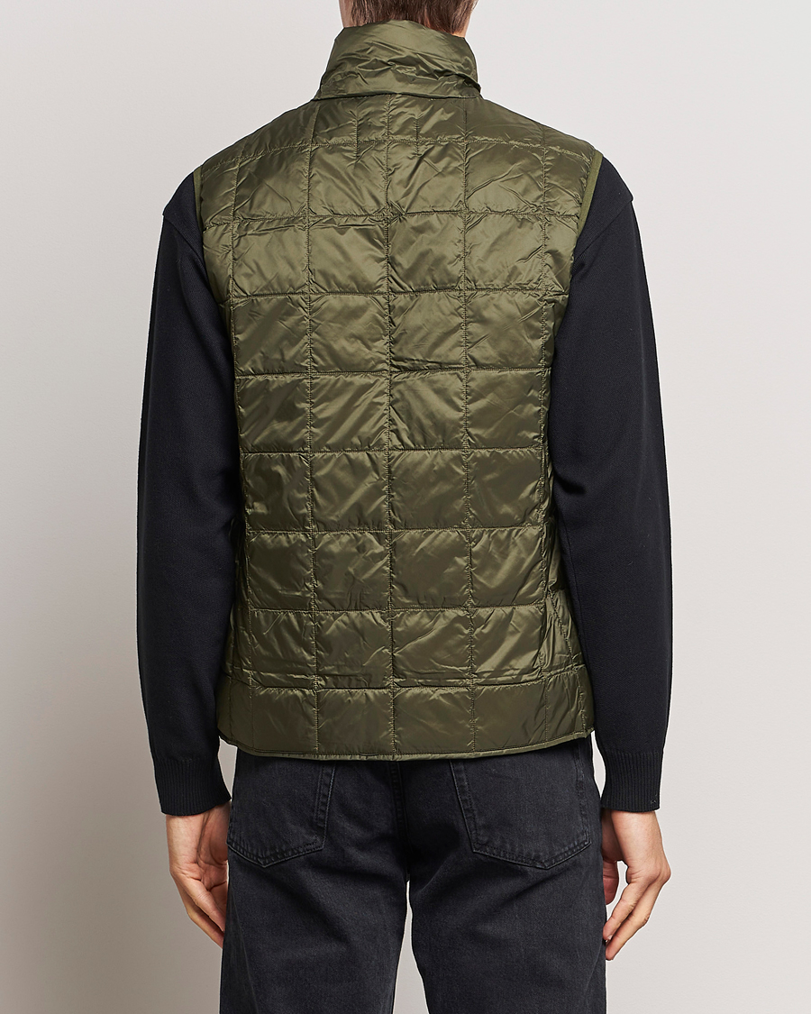 Homme | Manteaux Et Vestes | TAION | High Neck Full Zip Lightweight Down Vest Dark Olive