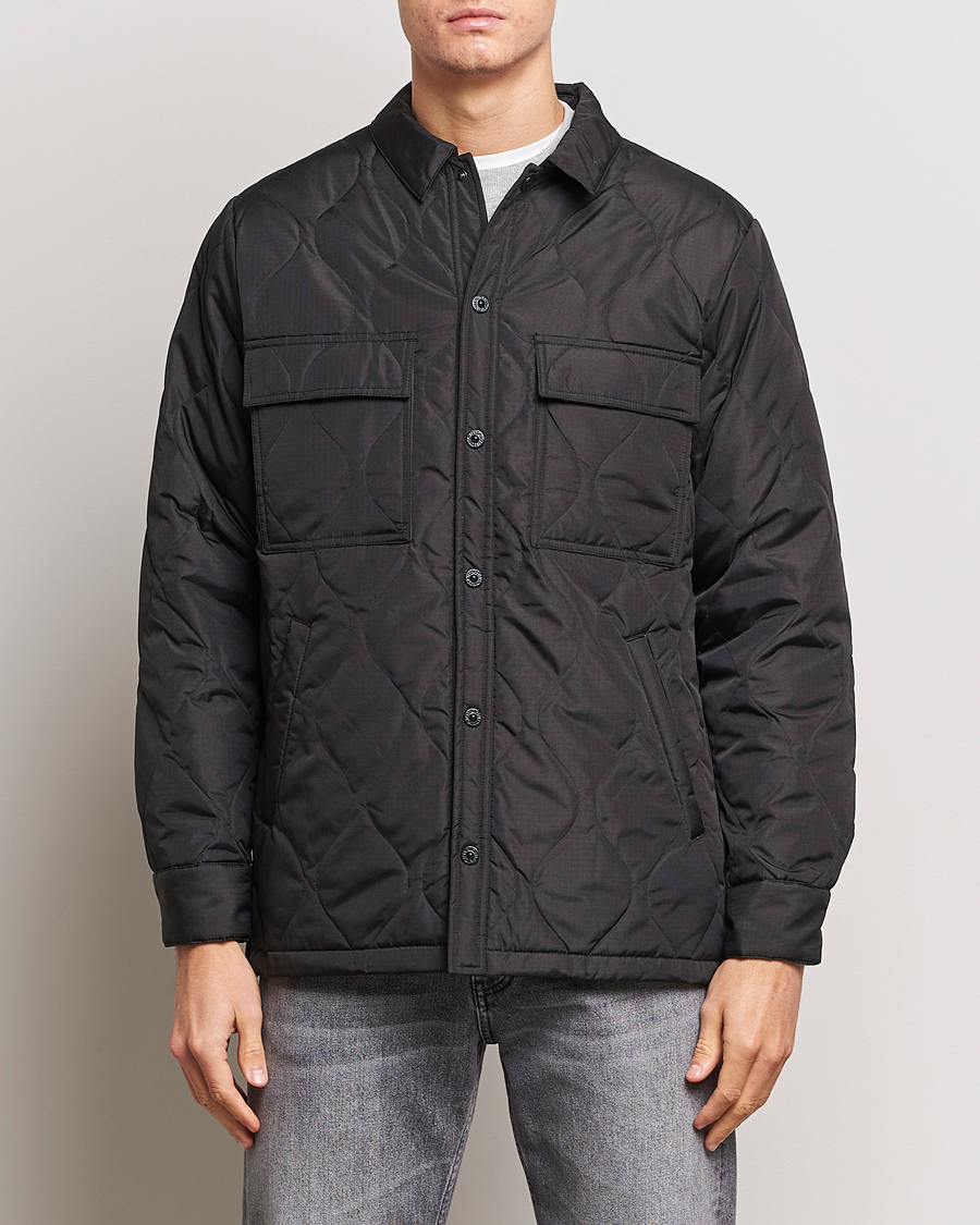 Homme | Manteaux Et Vestes | TAION | Padded Military CPO Shirt Jacket Black