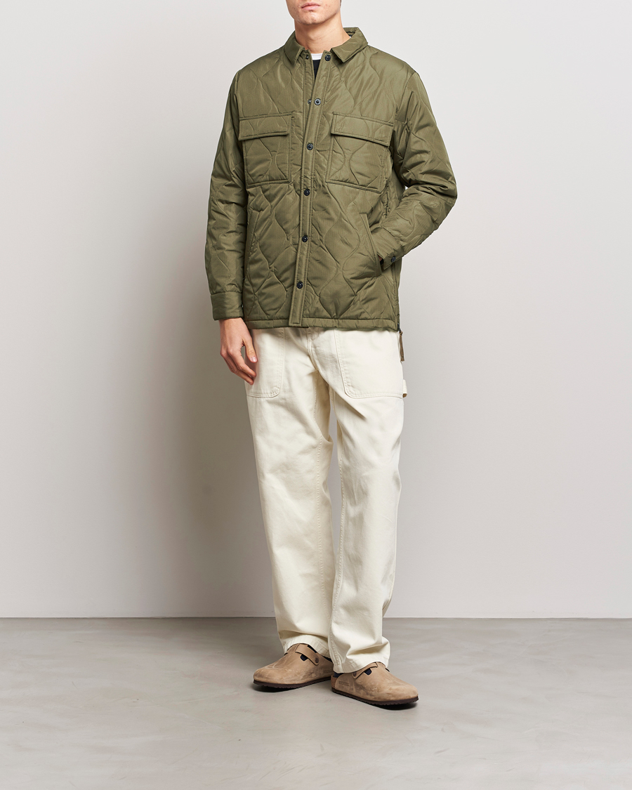 Homme | Manteaux Et Vestes | TAION | Padded Military CPO Shirt Jacket Dark Olive
