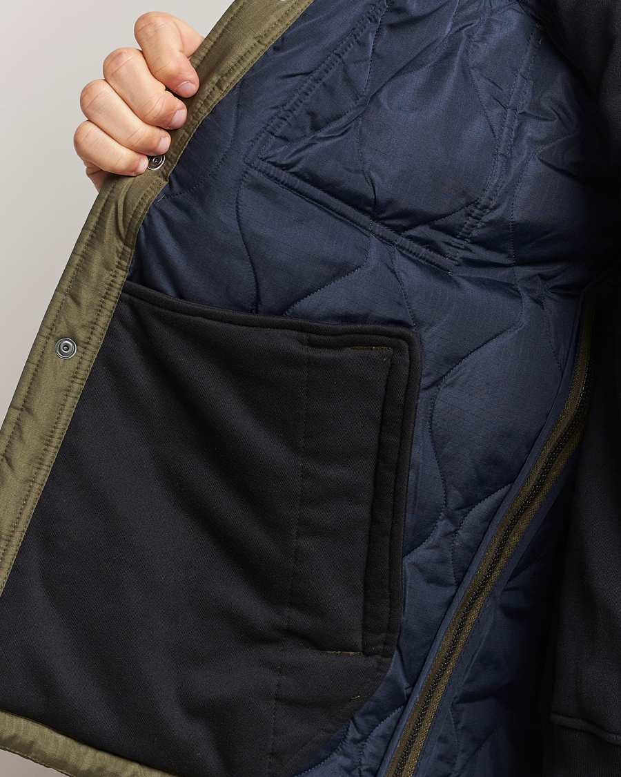 Homme | Manteaux Et Vestes | TAION | Padded Military CPO Shirt Jacket Dark Olive