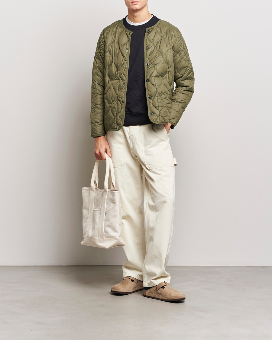 Homme | Manteaux Et Vestes | TAION | Military Crew Neck Down Jacket Dark Olive