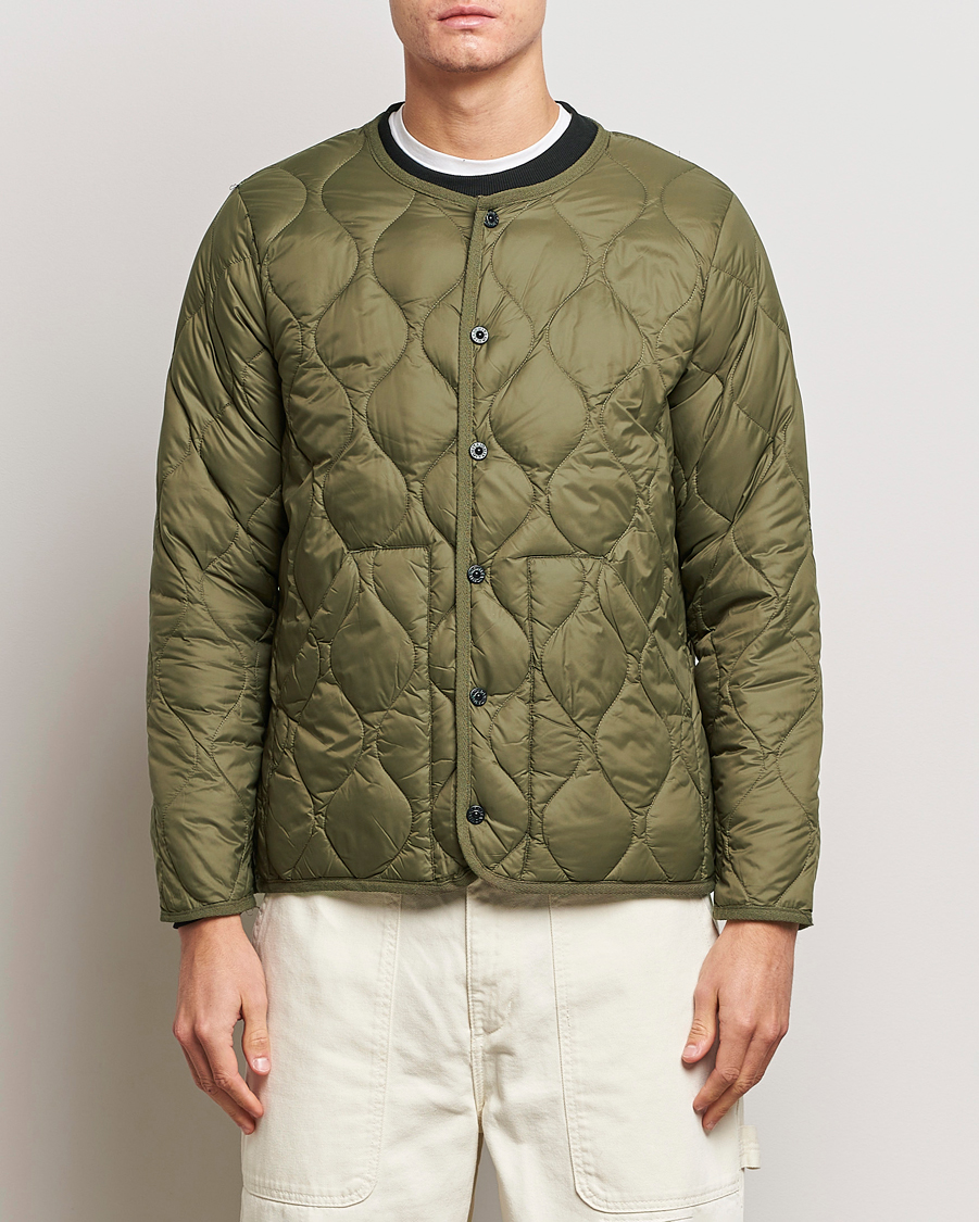 Homme | Manteaux Et Vestes | TAION | Military Crew Neck Down Jacket Dark Olive