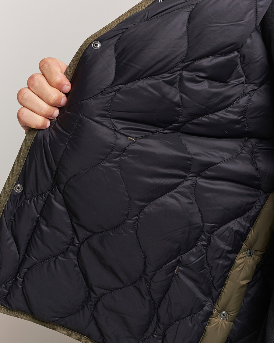 Homme | Manteaux Et Vestes | TAION | Military Crew Neck Down Jacket Dark Olive