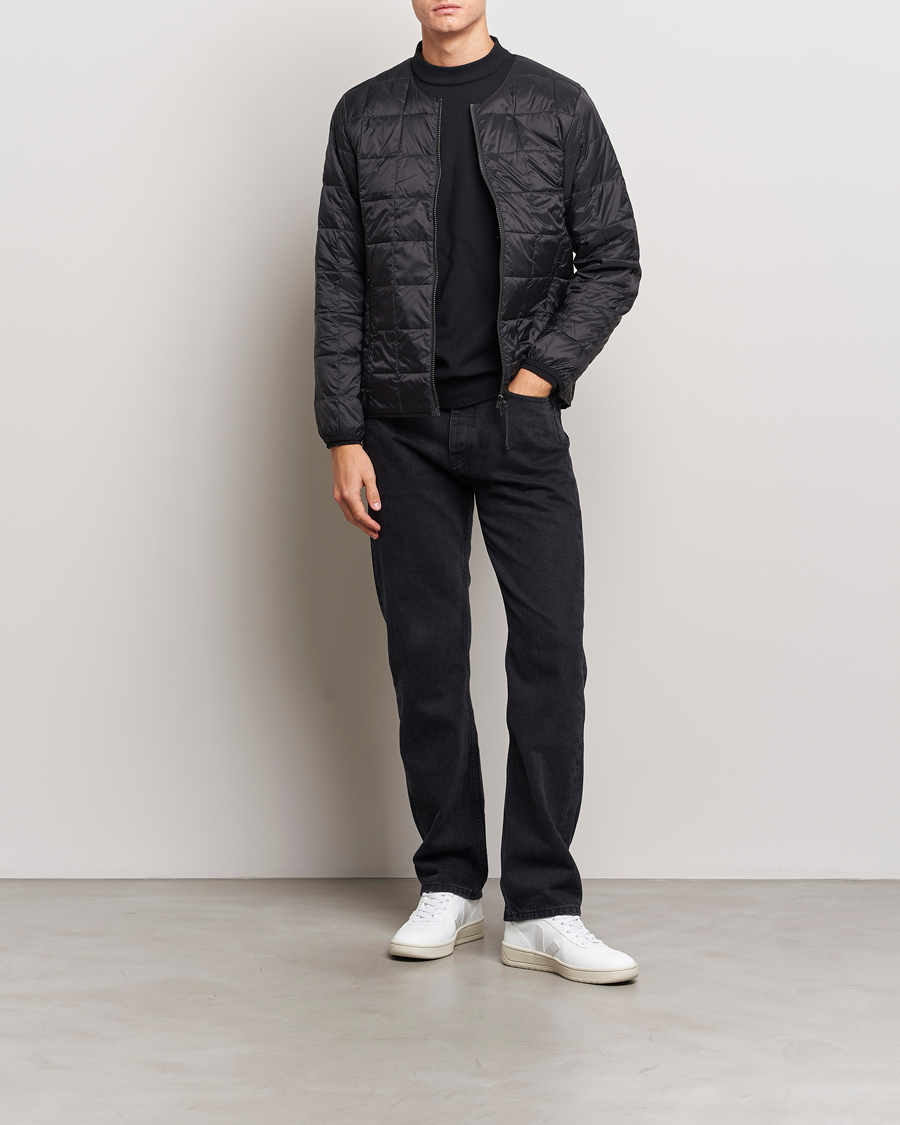 Homme | Manteaux Et Vestes | TAION | Crew Neck W-Zip Down Jacket Black