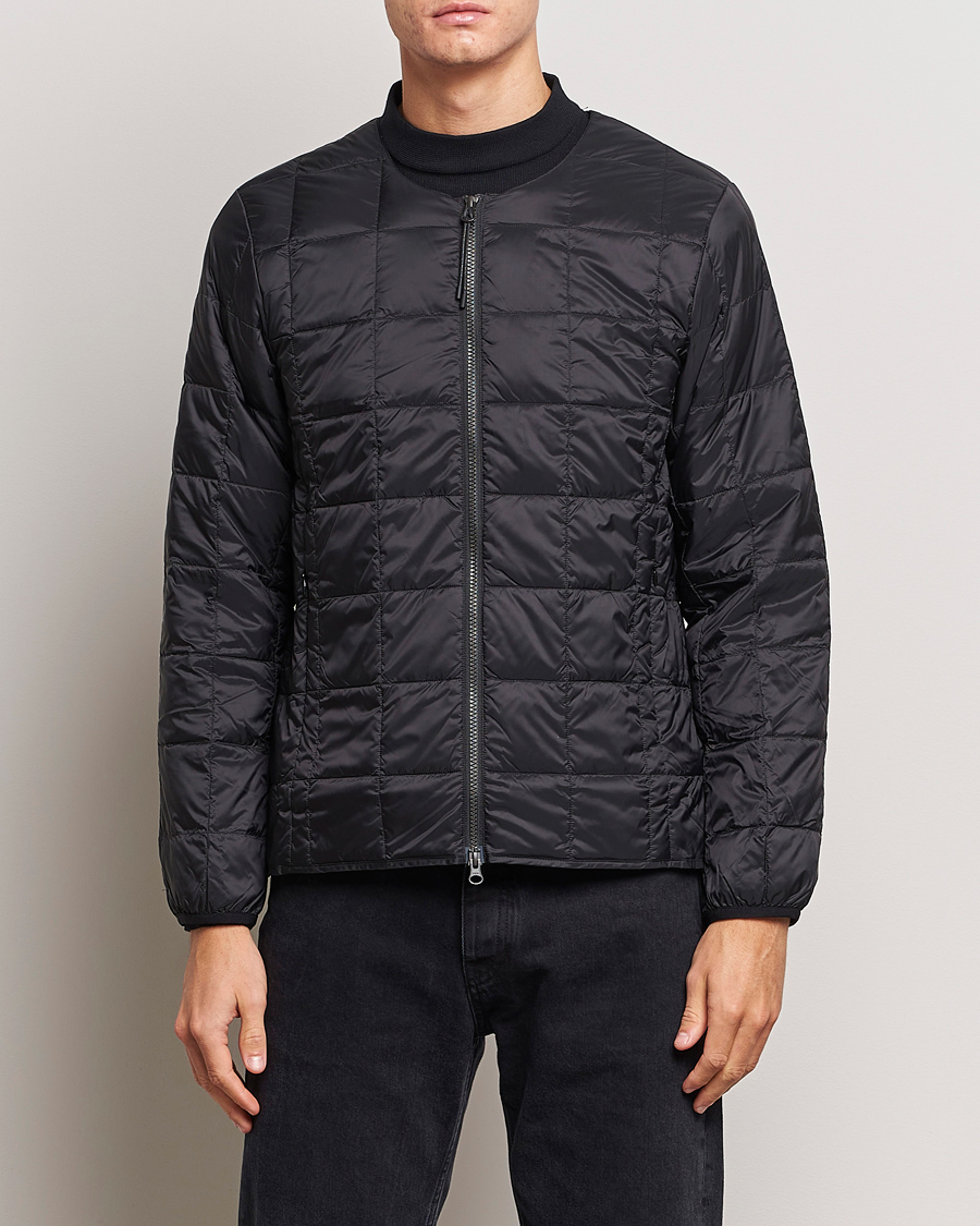 Homme | Manteaux Et Vestes | TAION | Crew Neck W-Zip Down Jacket Black