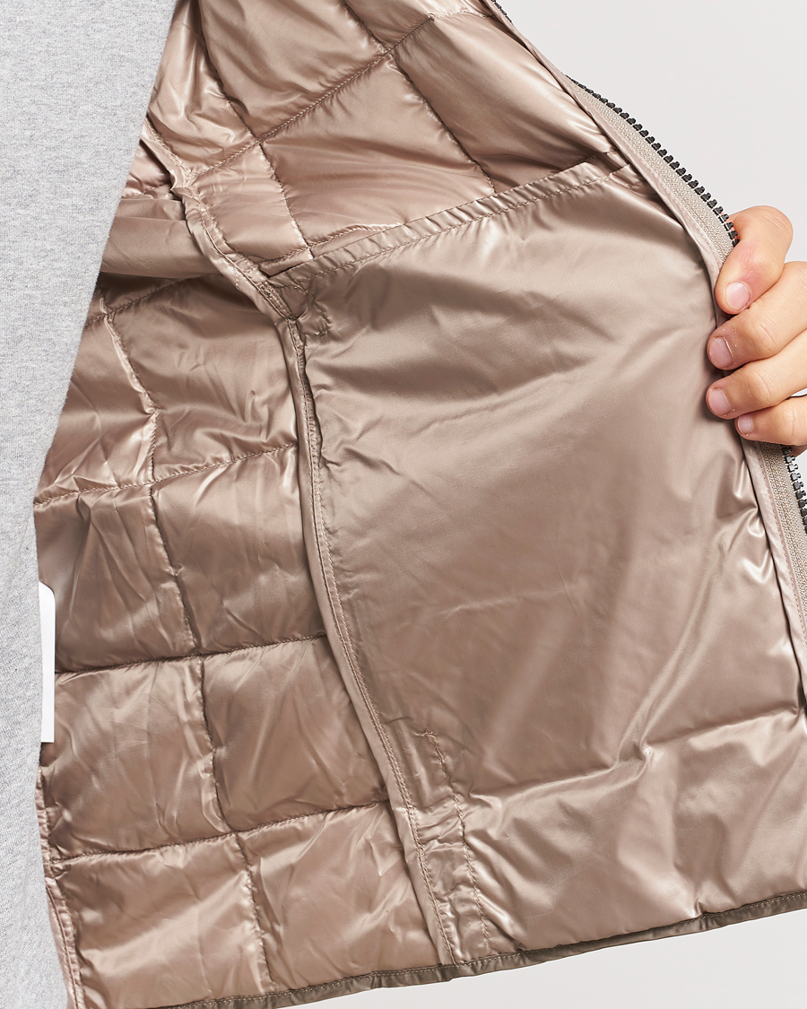 Homme | Manteaux Et Vestes | TAION | Crew Neck W-Zip Down Jacket Khaki