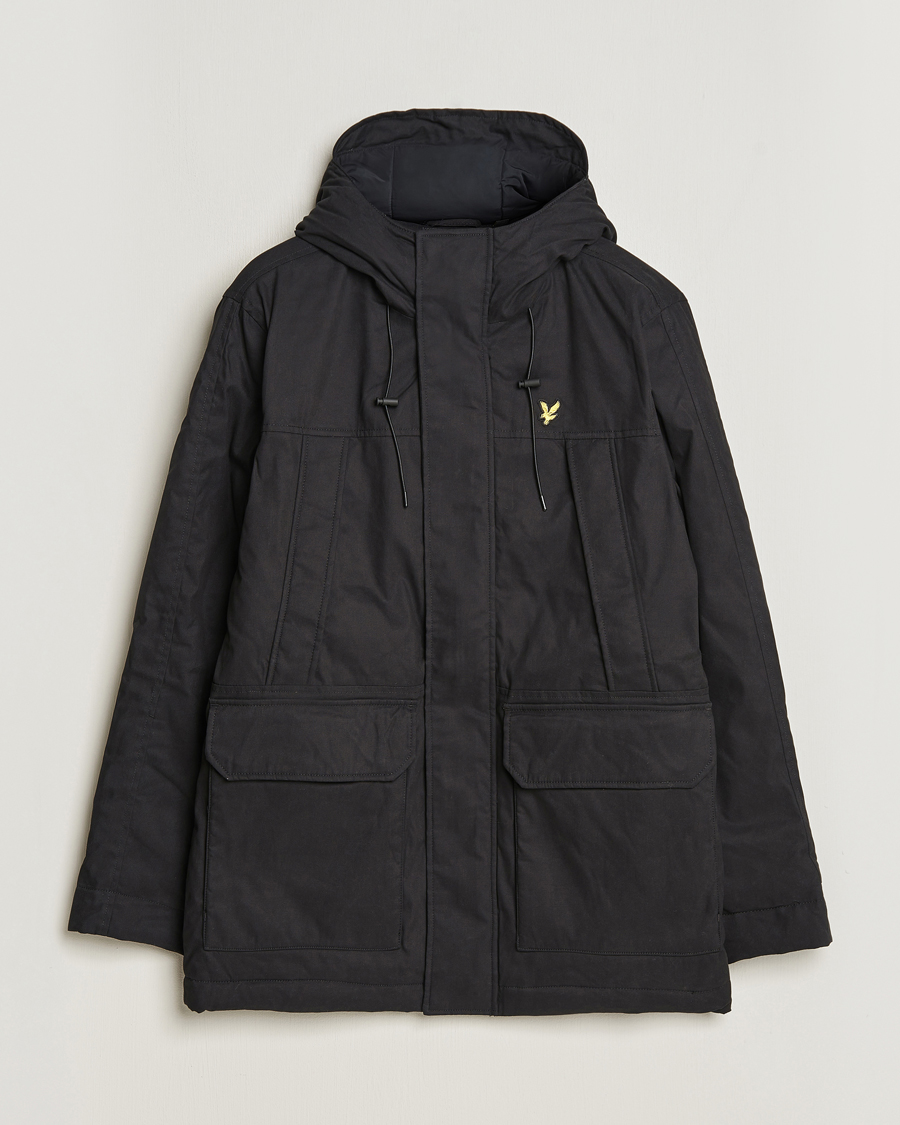 Homme | Manteaux Et Vestes | Lyle & Scott | Micro Fleece Parka Jet Black