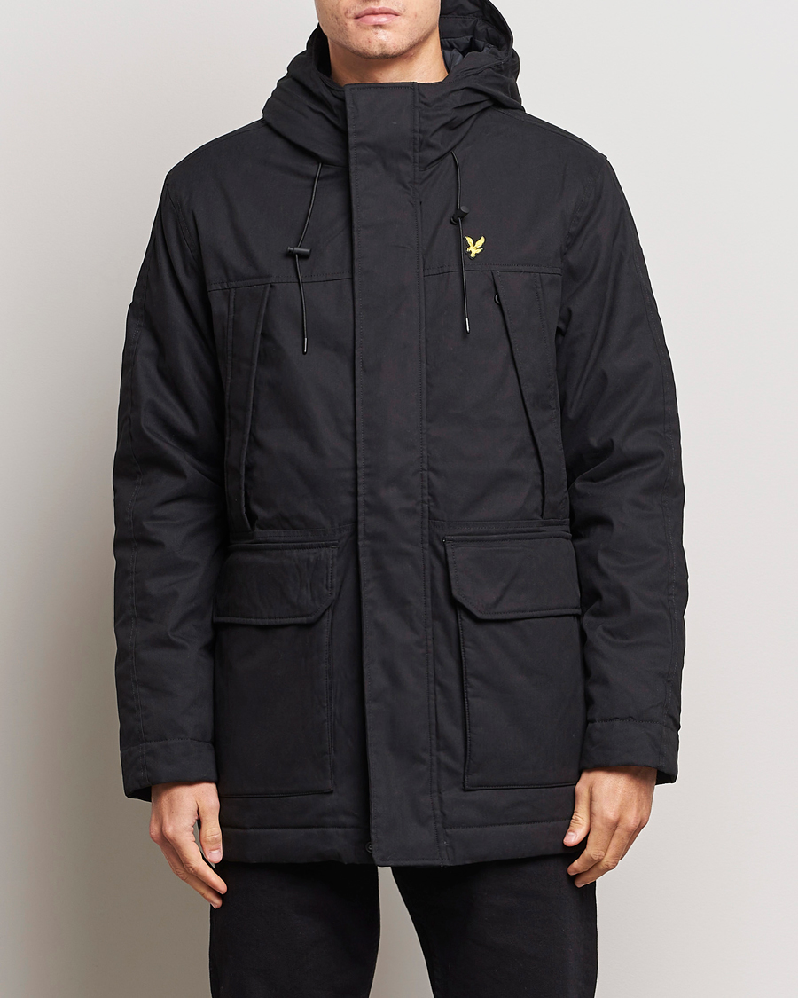 Homme | Manteaux Et Vestes | Lyle & Scott | Micro Fleece Parka Jet Black