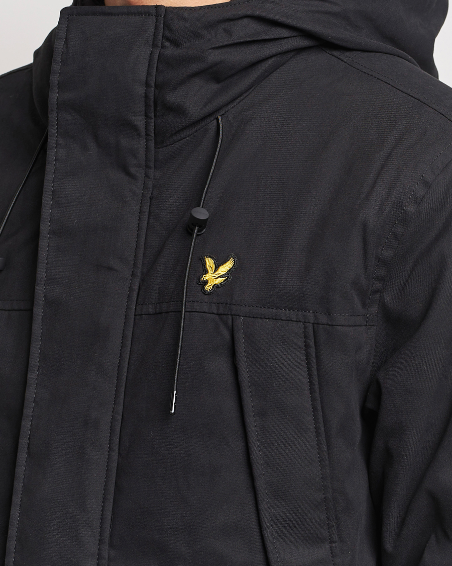 Homme | Manteaux Et Vestes | Lyle & Scott | Micro Fleece Parka Jet Black