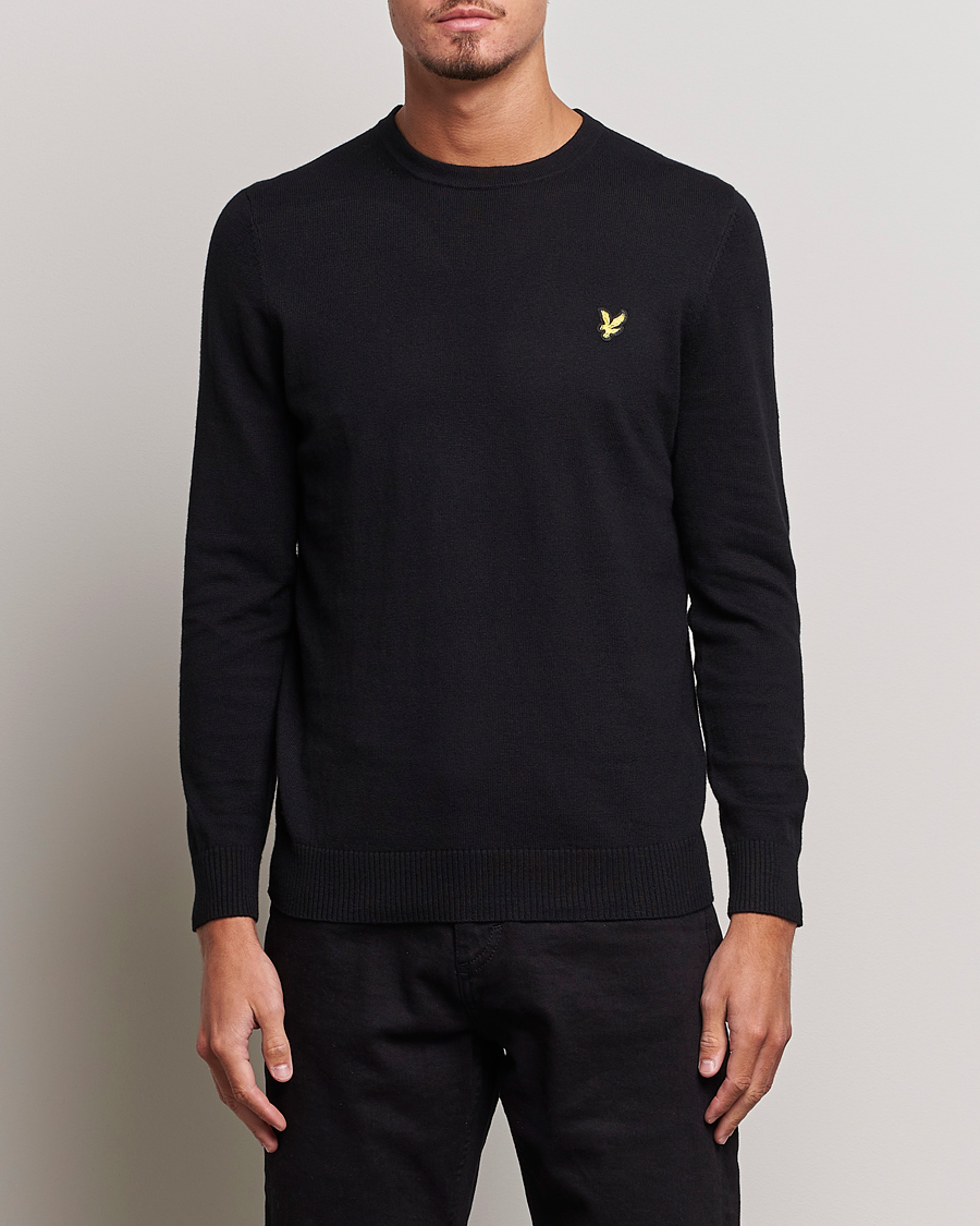 Homme | Pulls Et Tricots | Lyle & Scott | Cotton/Merino Crew Neck Jumper Jet Black