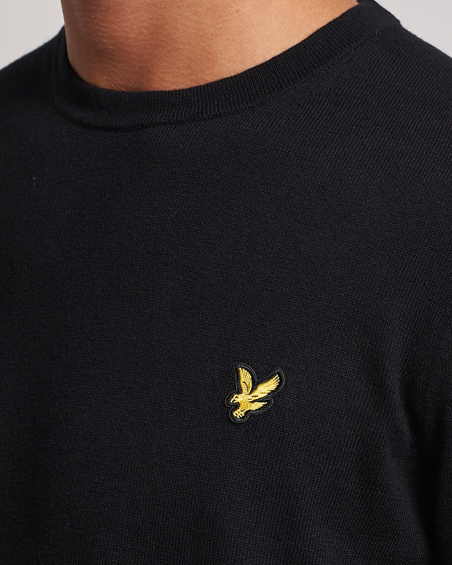 Homme | Pulls Et Tricots | Lyle & Scott | Cotton/Merino Crew Neck Jumper Jet Black