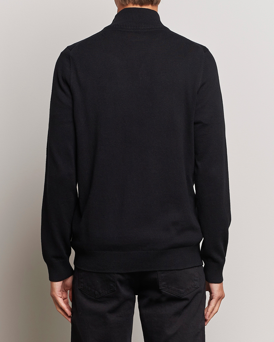 Homme | Pulls Et Tricots | Lyle & Scott | Cotton/Merino Half Zip Jet Black