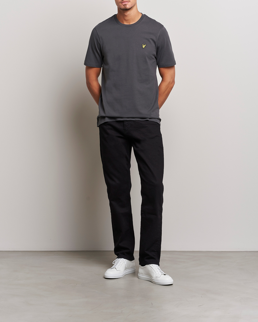 Homme | T-shirts | Lyle & Scott | Cotton Crew Neck T-Shirt Gunmetal