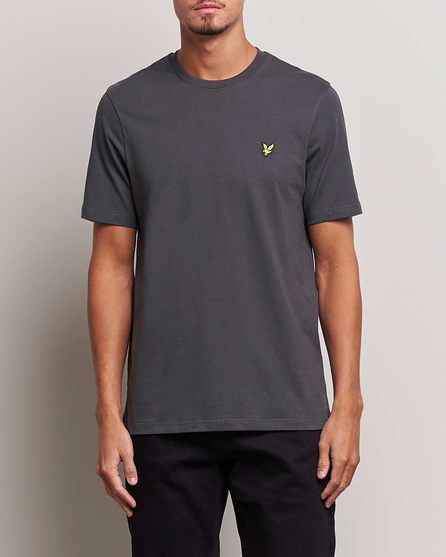 Homme | T-shirts | Lyle & Scott | Cotton Crew Neck T-Shirt Gunmetal