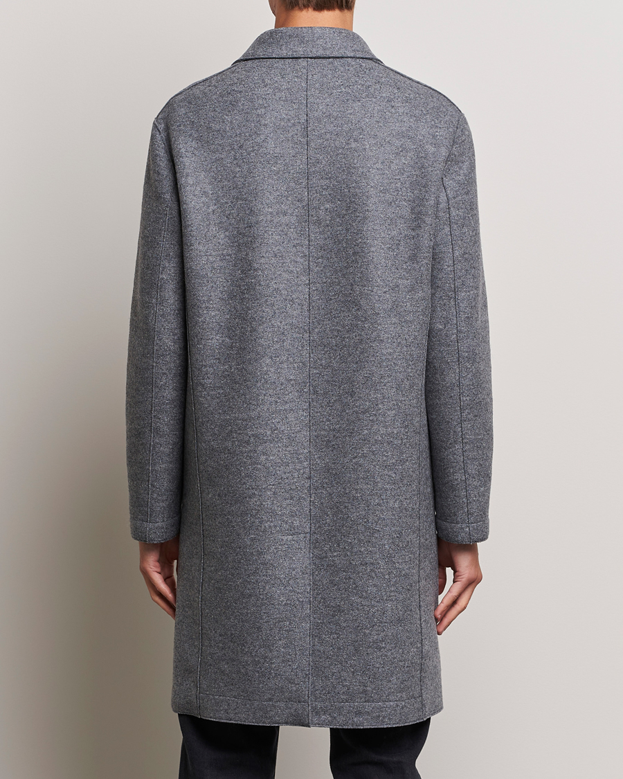 Homme | Manteaux Et Vestes | Harris Wharf London | Pressed Wool Mac Coat Grey Moul