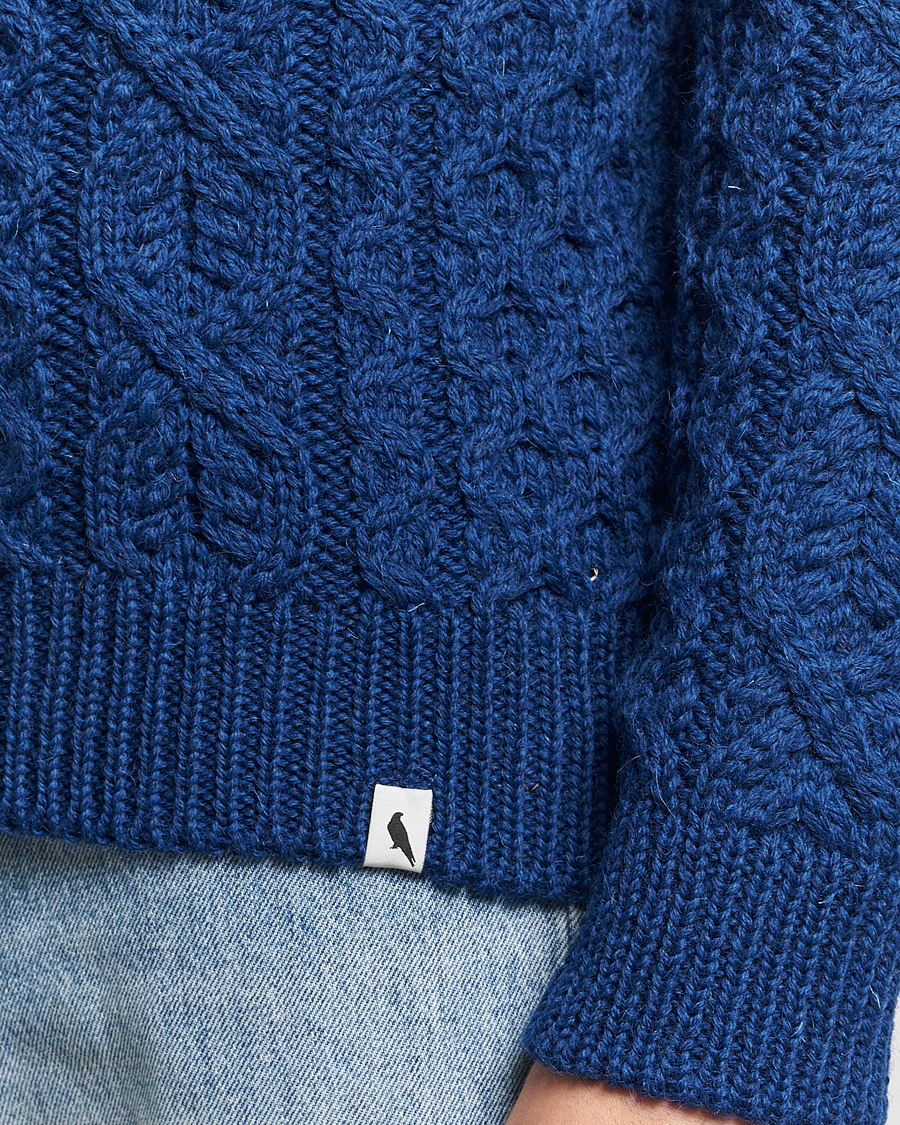 Homme | Pulls Et Tricots | Peregrine | Hudson Wool Aran Knitted Jumper Cobalt
