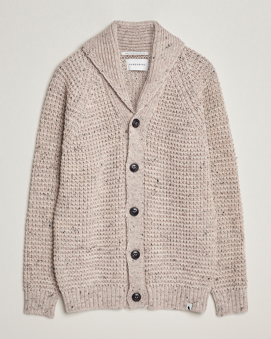 Homme | Pulls Et Tricots | Peregrine | Waffle Wool Shawl Cardigan Skiddaw