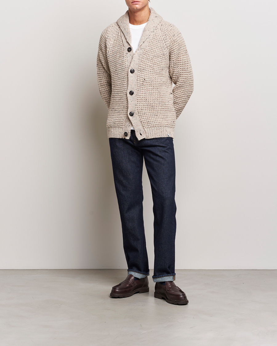 Homme | Pulls Et Tricots | Peregrine | Waffle Wool Shawl Cardigan Skiddaw