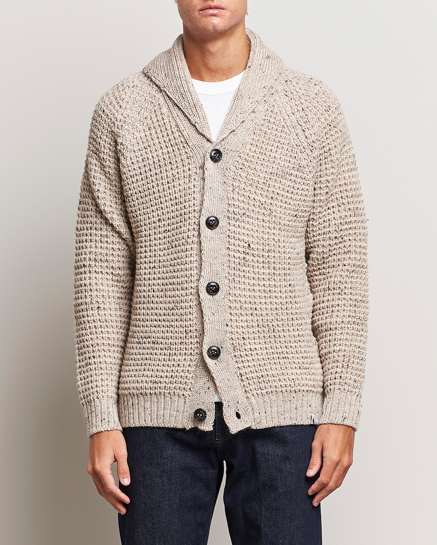 Homme | Pulls Et Tricots | Peregrine | Waffle Wool Shawl Cardigan Skiddaw