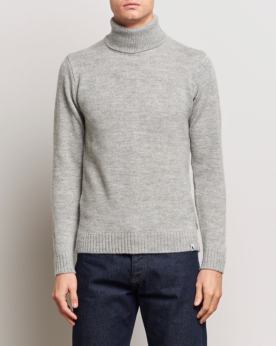 Homme | Pulls Et Tricots | Peregrine | Maker's Stitch Merino Polo Light Grey