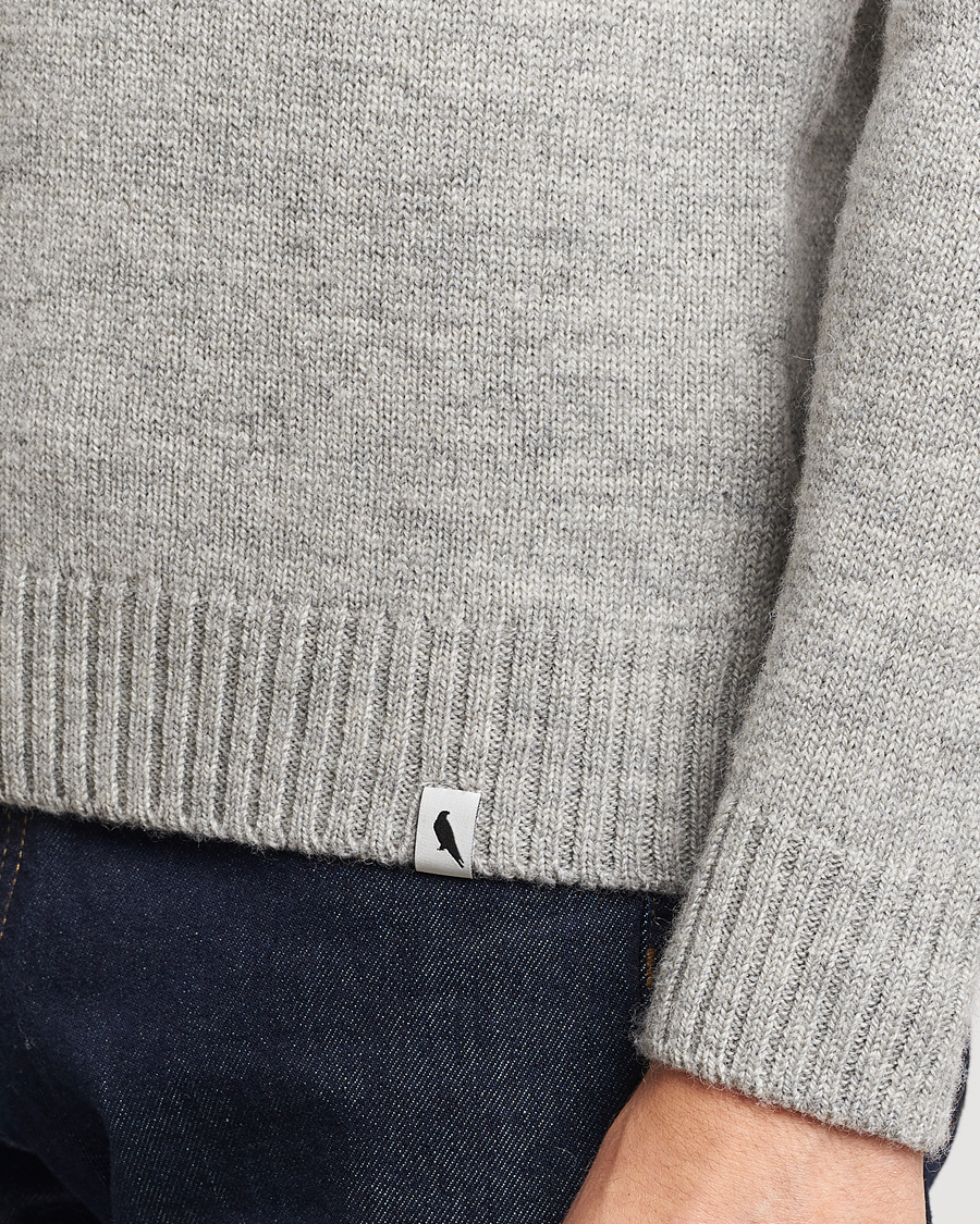 Homme | Pulls Et Tricots | Peregrine | Maker's Stitch Merino Polo Light Grey