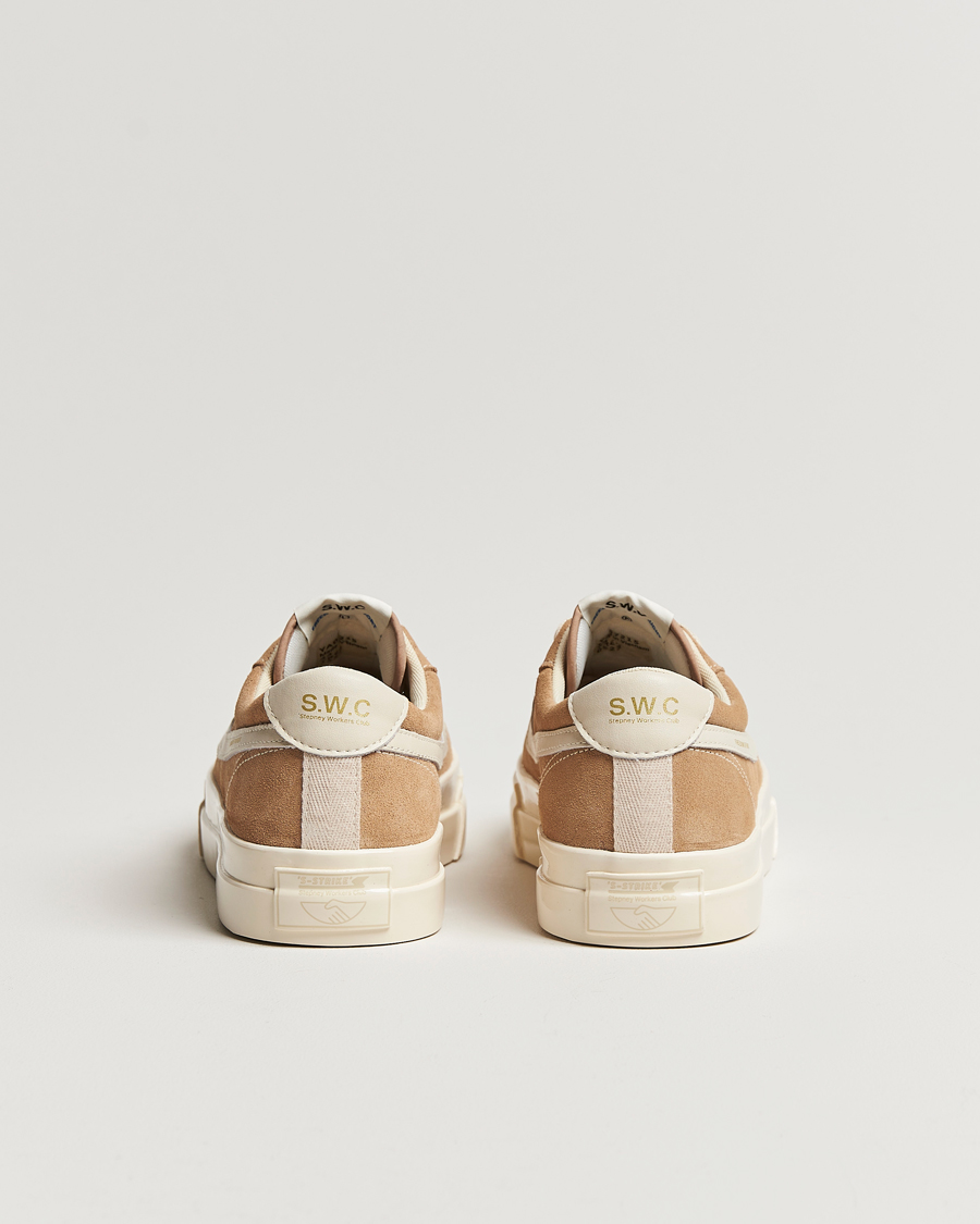 Homme | Stepney Workers Club Dellow S-Strike Suede Sneaker Earth/Ecru | Stepney Workers Club | Dellow S-Strike Suede Sneaker Earth/Ecru