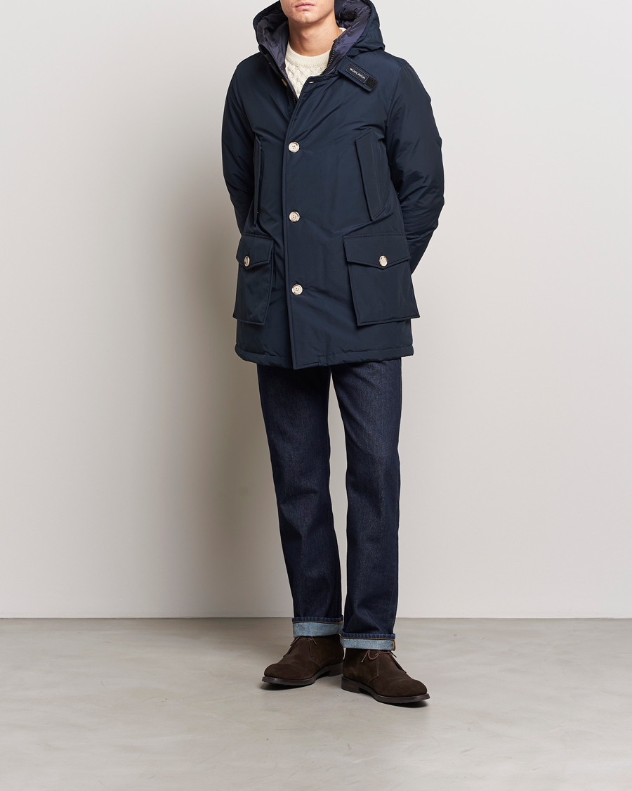 Homme | Manteaux Et Vestes | Woolrich | Arctic Parka No Fur Melton Blue