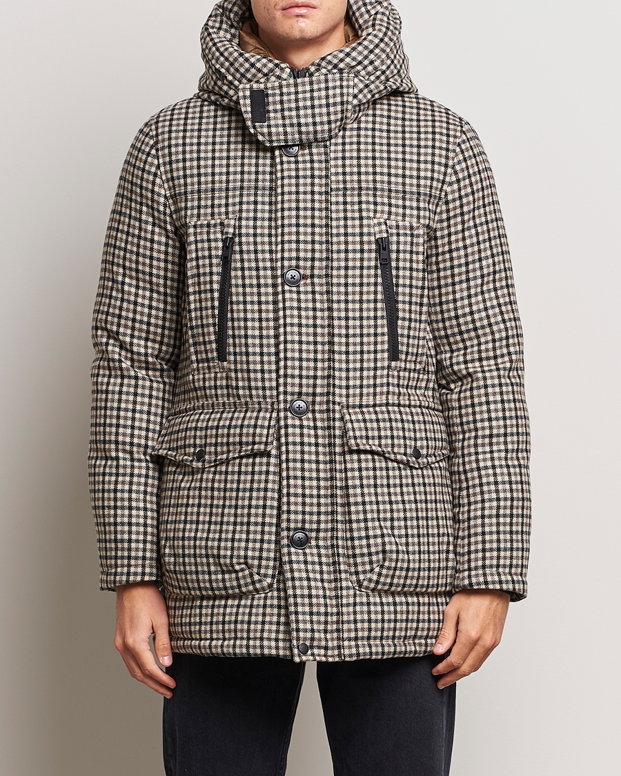Homme | Manteaux Et Vestes | Woolrich | Wool Arctic Parka Cream Check