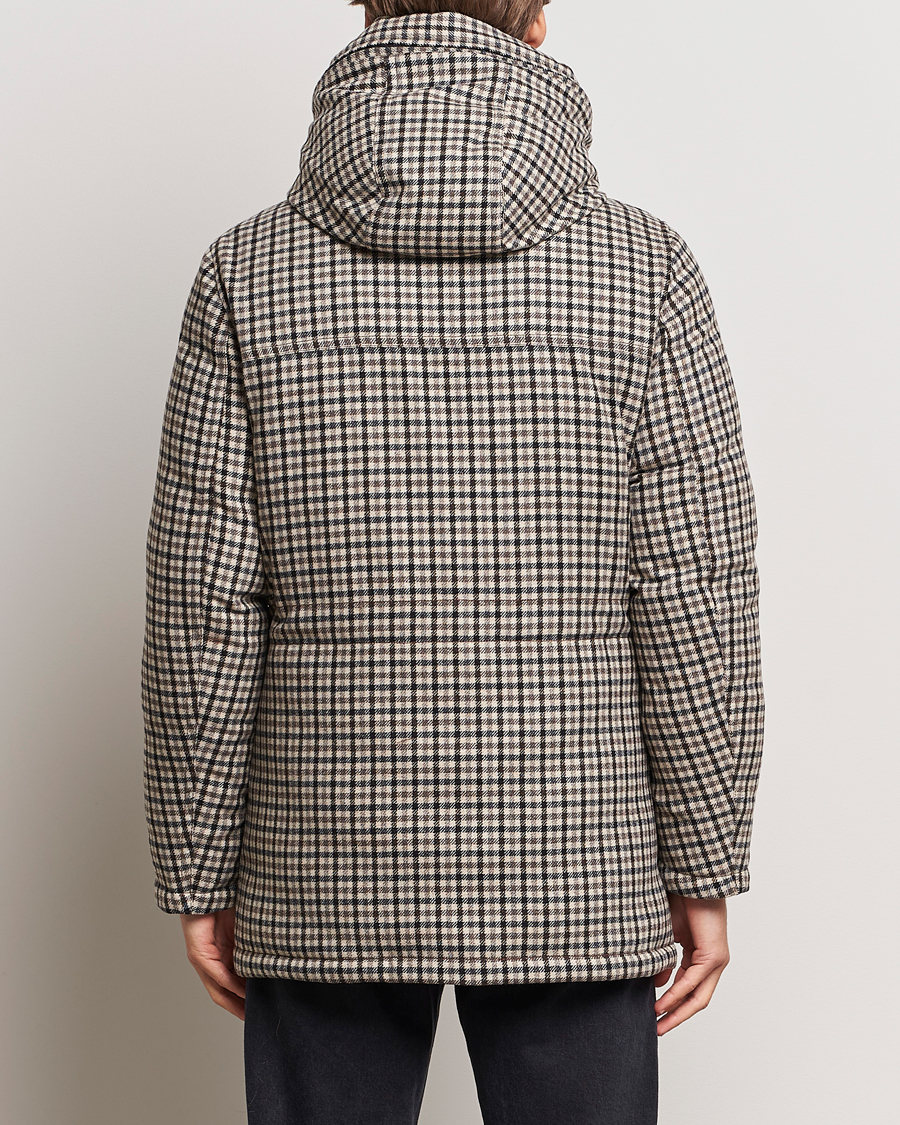 Homme | Manteaux Et Vestes | Woolrich | Wool Arctic Parka Cream Check