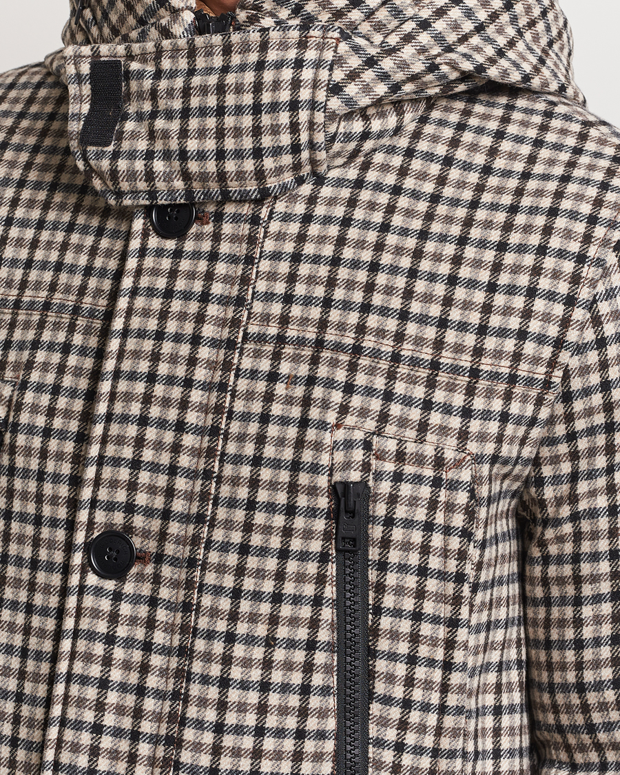 Homme | Manteaux Et Vestes | Woolrich | Wool Arctic Parka Cream Check