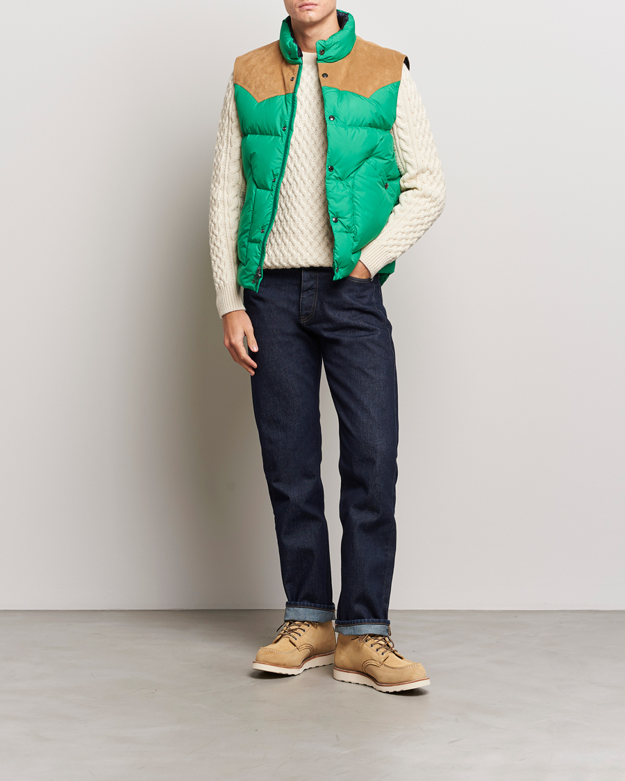 Homme | Manteaux Et Vestes | Woolrich | Western Down Vest Kelly Green
