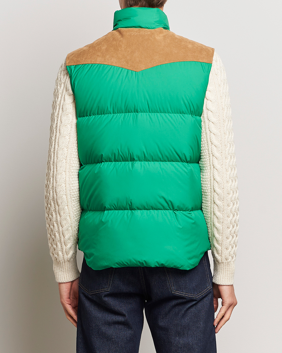 Homme | Manteaux Et Vestes | Woolrich | Western Down Vest Kelly Green