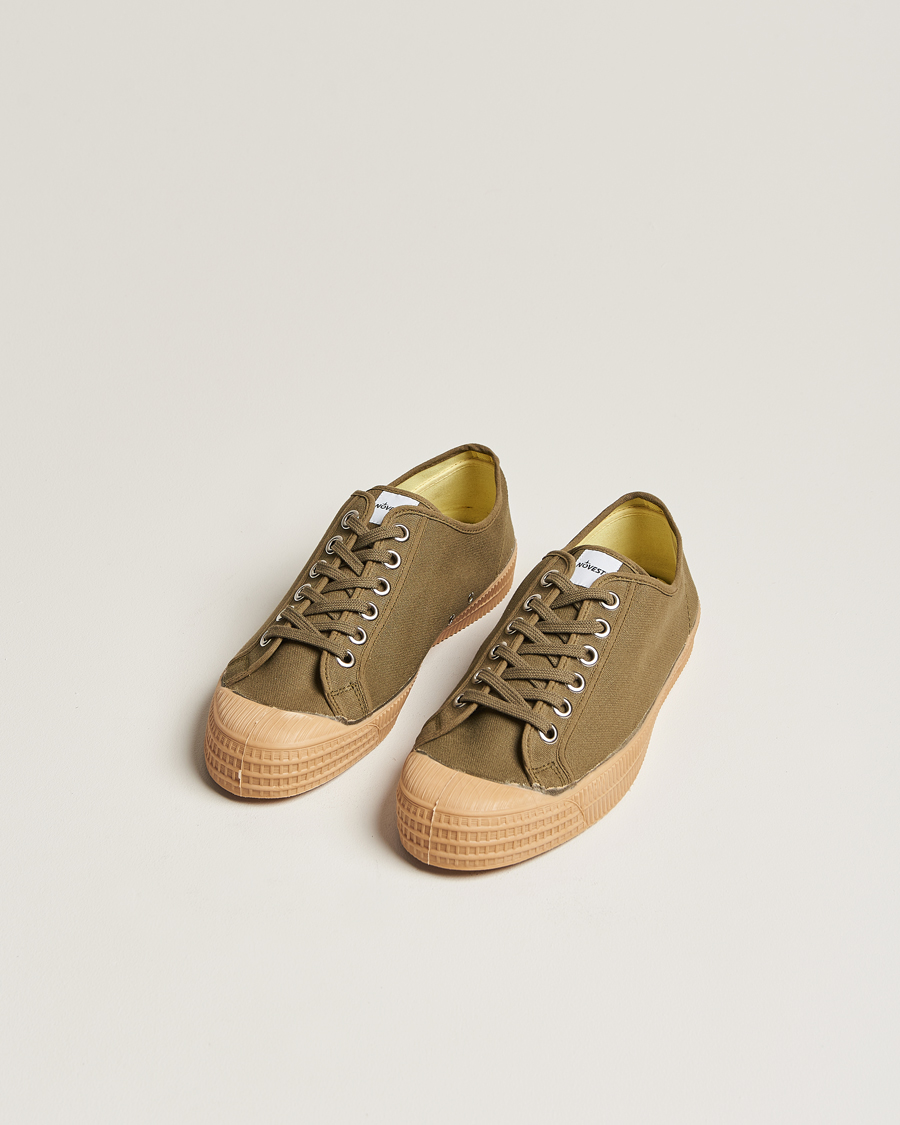Homme | Baskets | Novesta | Star Master Organic Cotton Sneaker Military/Transparant