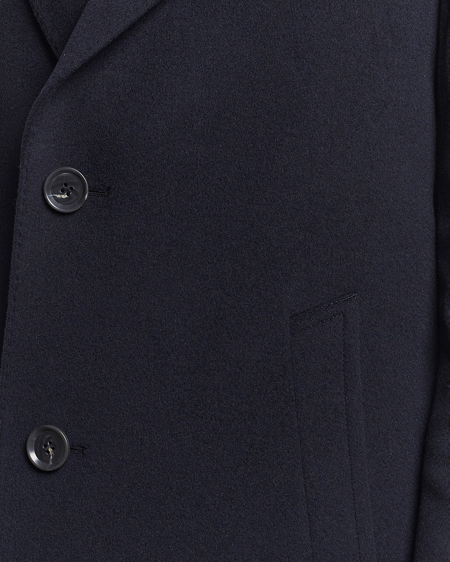 Homme | Manteaux Et Vestes | Oscar Jacobson | Shaw Wool/Cashmere Coat Navy