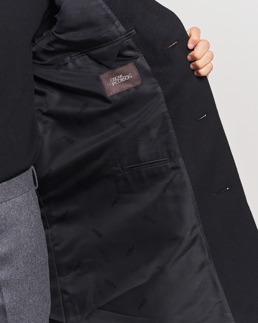 Homme | Manteaux Et Vestes | Oscar Jacobson | Shaw Wool/Cashmere Coat Black
