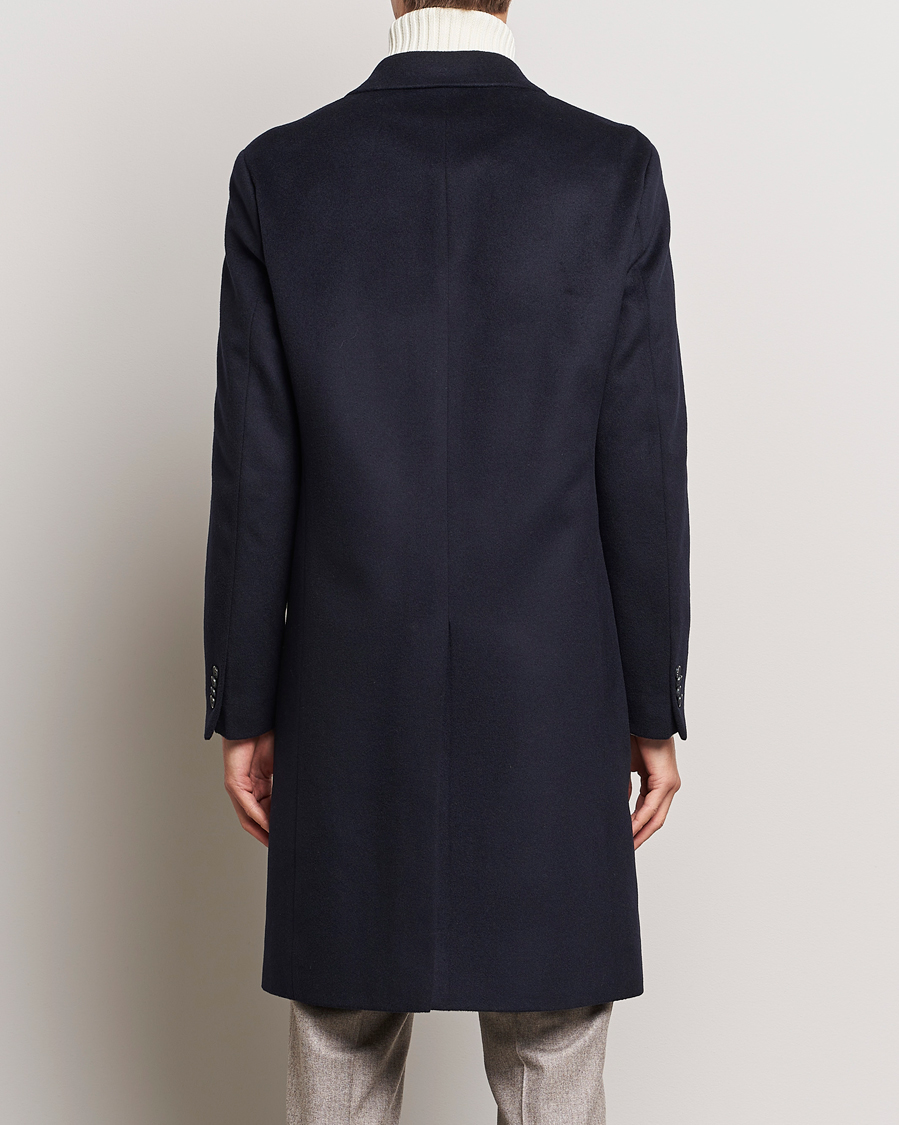 Homme | Manteaux Et Vestes | Oscar Jacobson | Slater Wool/Cashmere Double Breasted Coat Navy