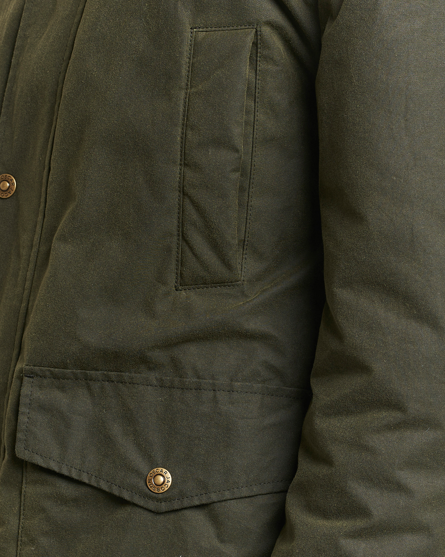 Homme | Manteaux Et Vestes | Oscar Jacobson | Colewyn Waxed Padded Jacket Olive
