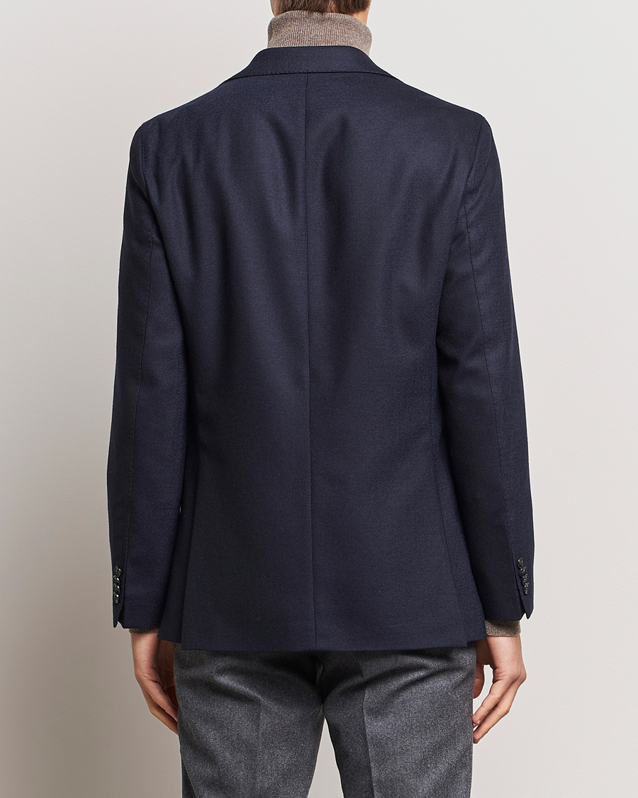Homme | Blazers | Oscar Jacobson | Fogerty Structured Wool Blazer Navy