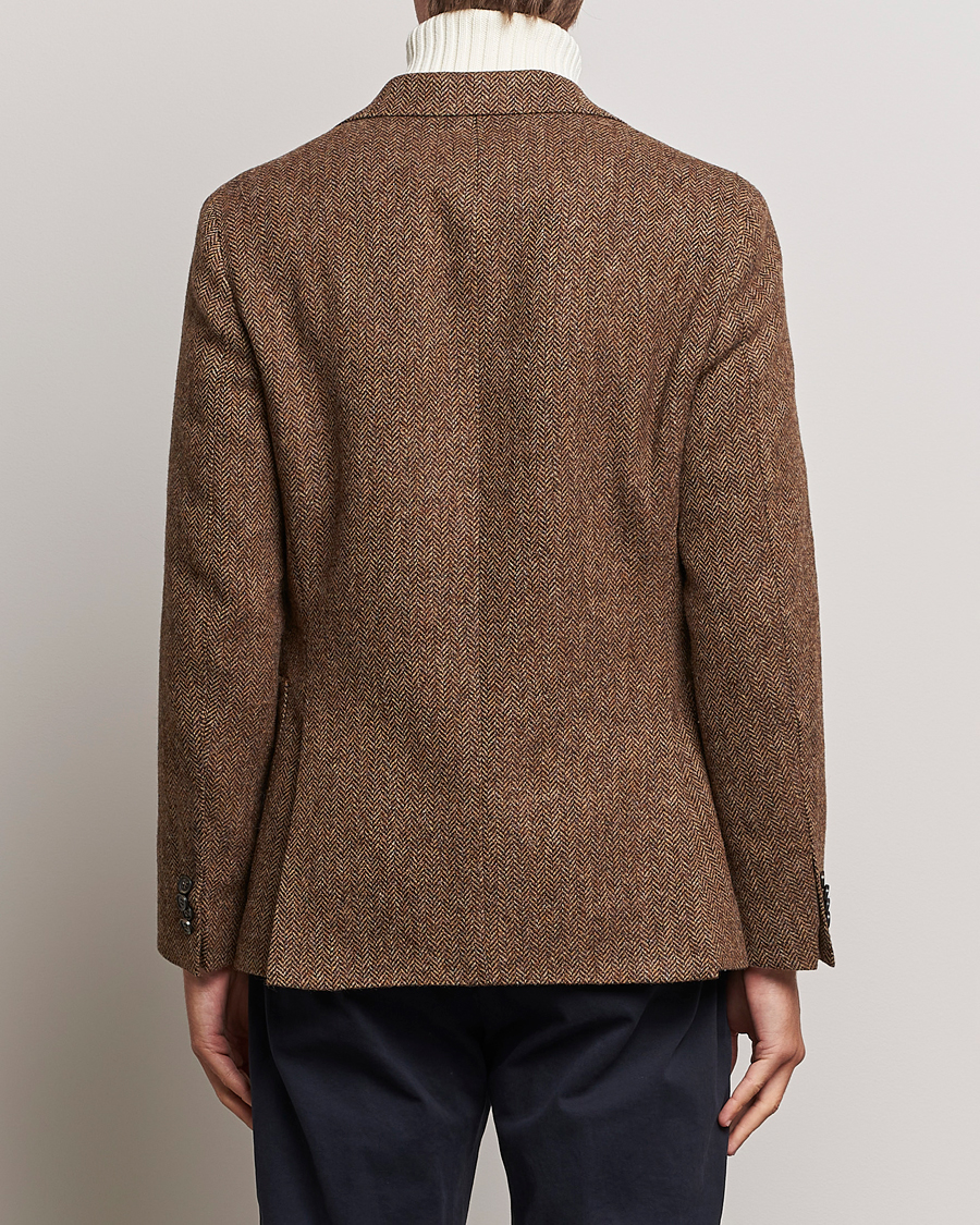 Homme | Blazers | Oscar Jacobson | Fogerty Moon Herringbone Tweed Blazer Beige