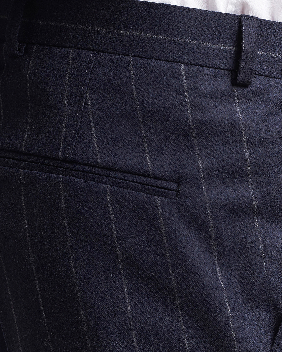 Homme | Costumes | Oscar Jacobson | Fogerty Denz Pinstripe Wool Suit Navy