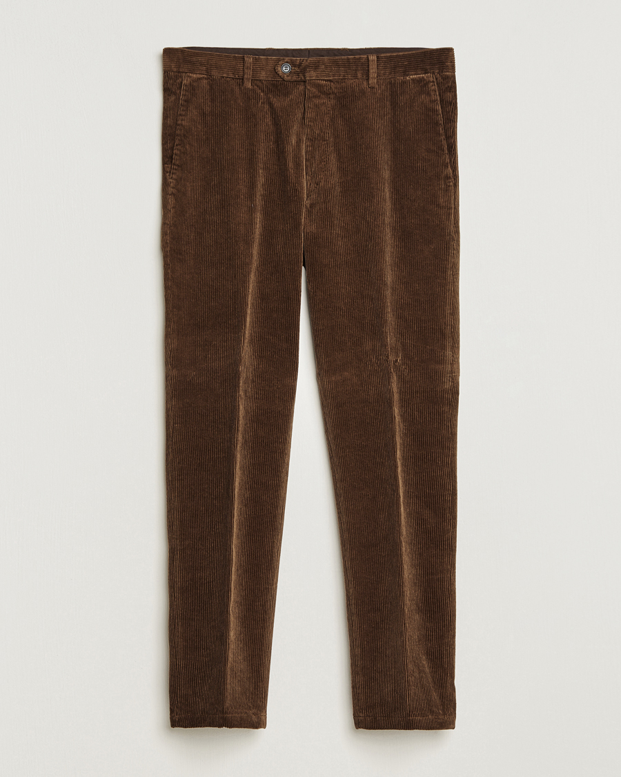 Homme | Pantalons | Oscar Jacobson | Denz Corduroy Trousers Camel