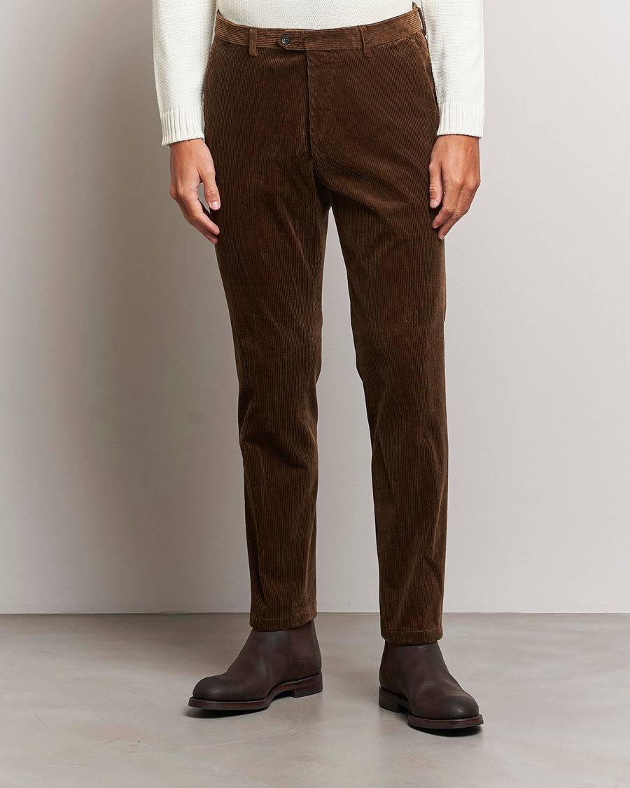 Homme | Pantalons | Oscar Jacobson | Denz Corduroy Trousers Camel